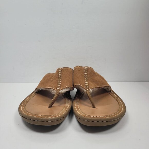 UGG Women's Shearling-Lined Brown Flip Flop Sandals S/N1610 US Size 12 - Picture 3 of 8